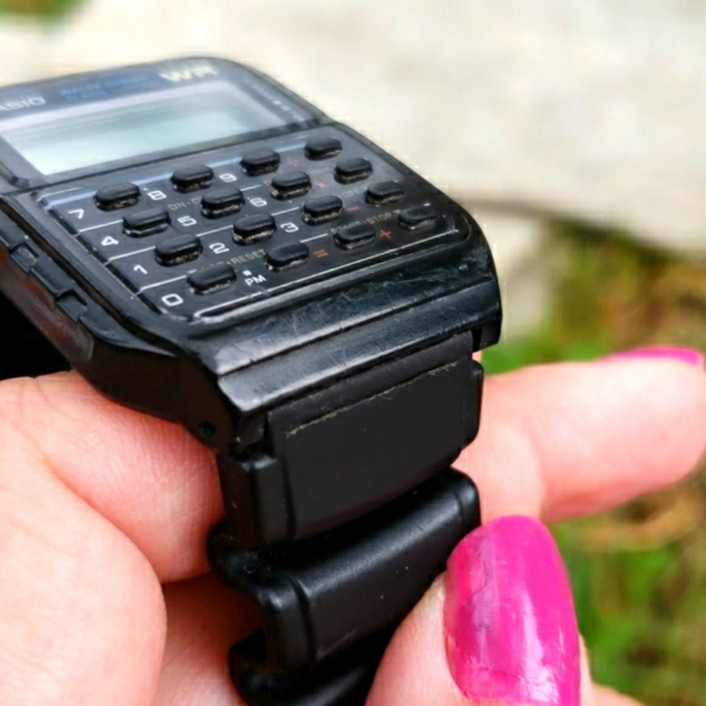 Vintage Casio Calculator Alarm Chrono Wrist Watch - Picture 8 of 8